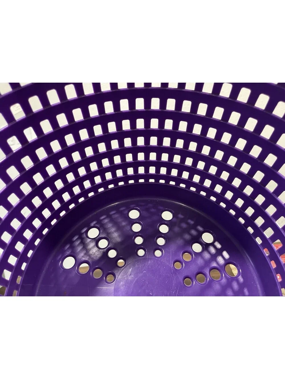 Joy Fish Handy Fish Basket Pool Skimmer Basket Plastic Sturdy Purple 16” By 12”